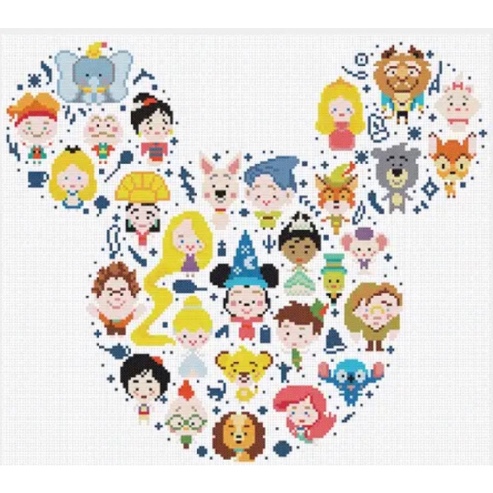 11CT Stamped Cross Stitch Heart(40*45CM)