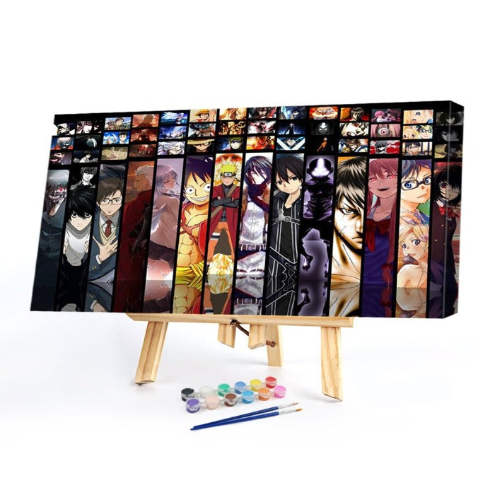 Handpainted on Canvas Picture Drawing Coloring Home Room Decoration