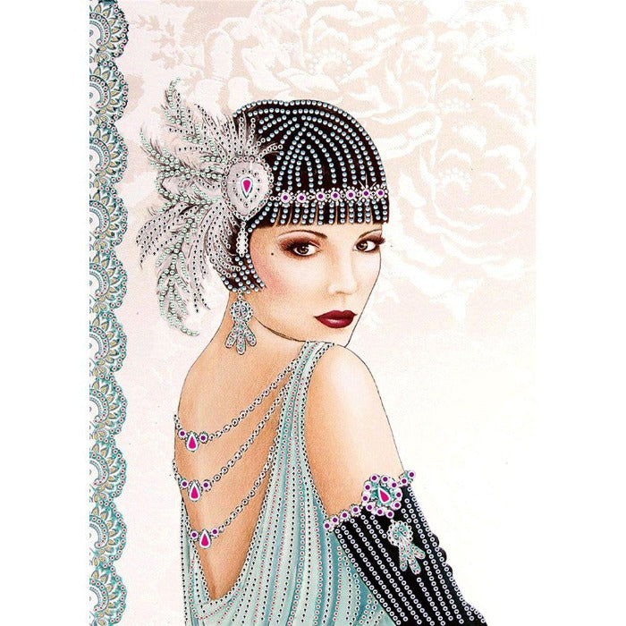 Noble Lady Diamond Painting Kits, 5D DIY Special shaped drills