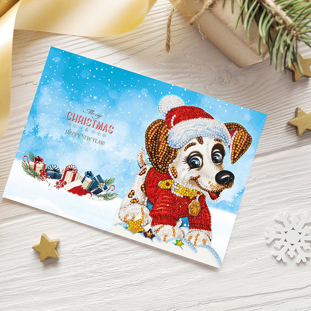 DIY Diamond Painting Greeting Card - Dog B