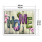 11ct Stamped Cross Stitch - Letter HOME (46*36cm)