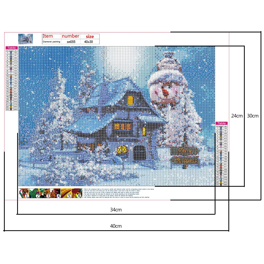 Diamond Painting - Full Round - Snow World