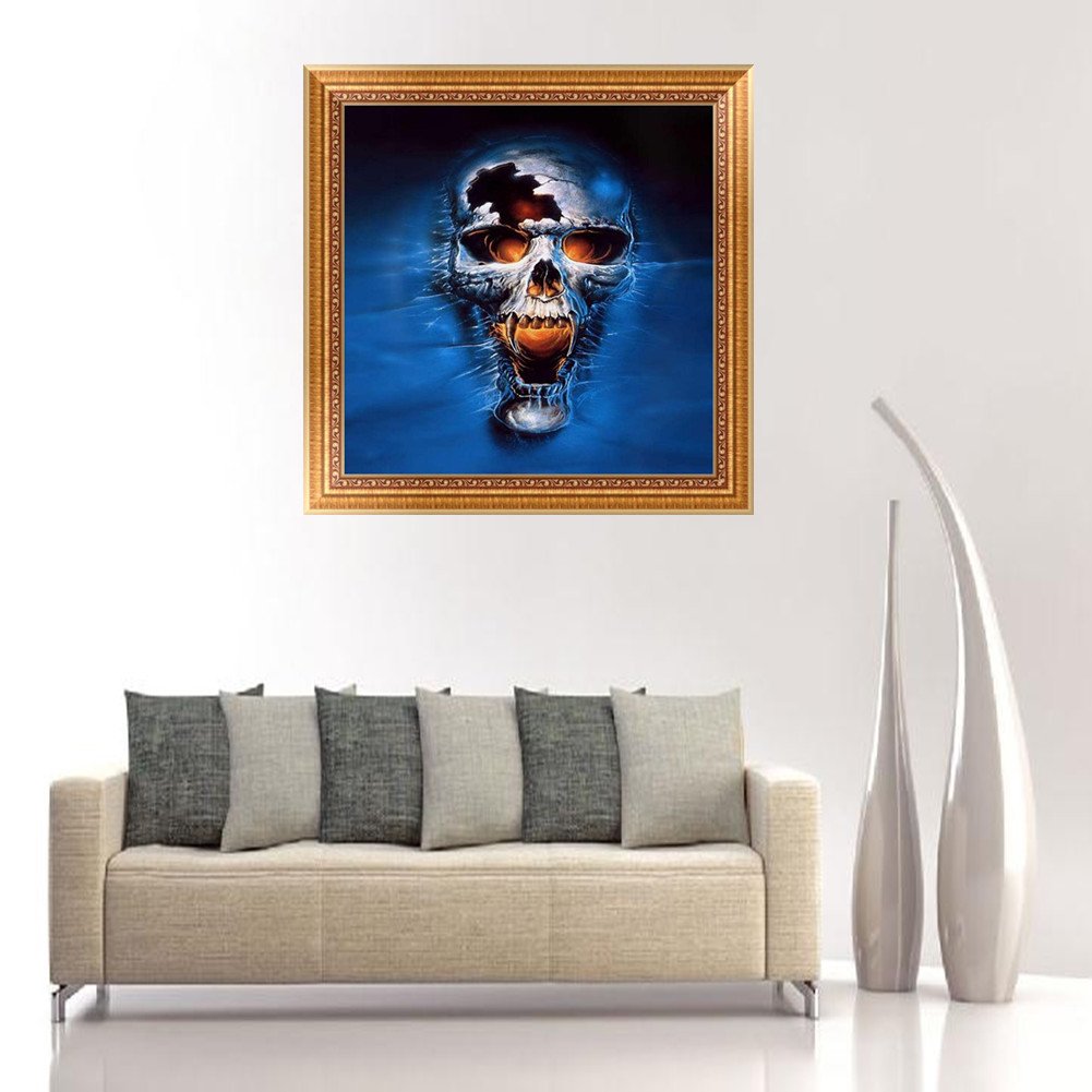 5D DIY Diamond Painting Kit - Full Round - Skull Halloween