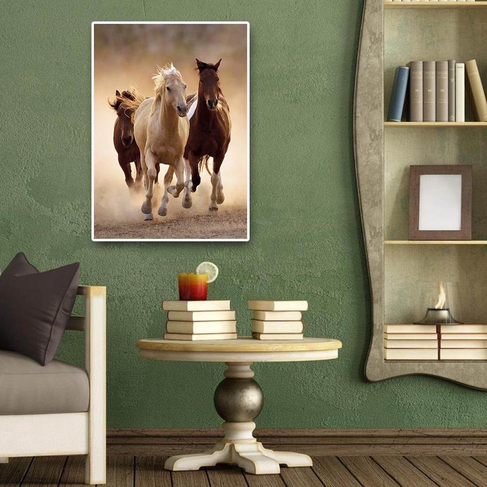 Diamond Painting - Full Round - Horses C