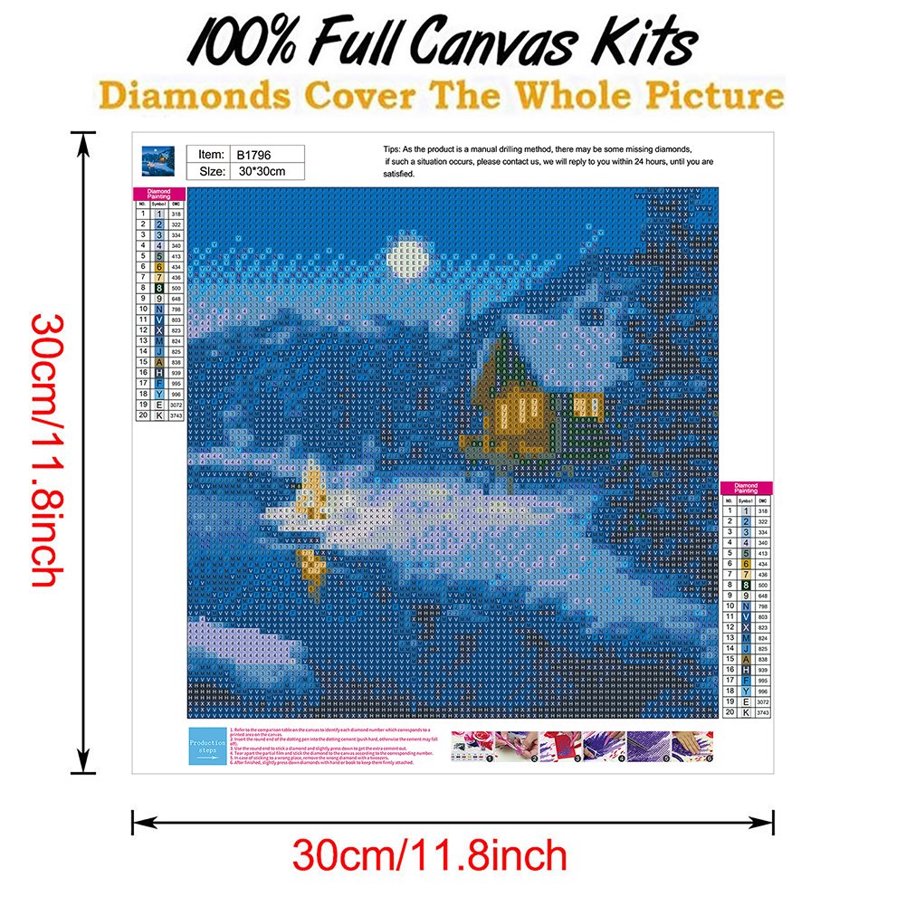 Diamond Painting - Full Round - Snow Scene