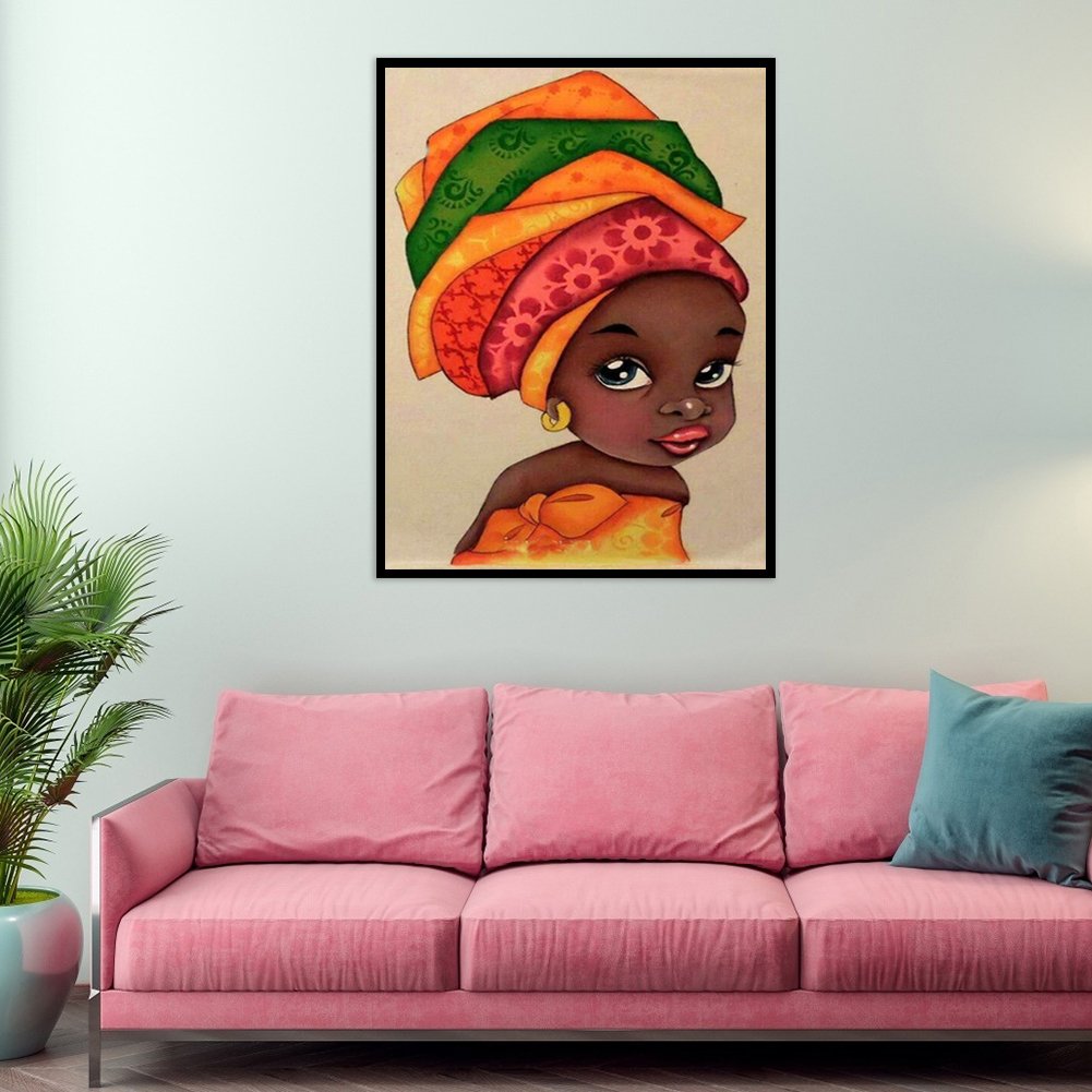 Diamond Painting - Full Round - Cute Girl B
