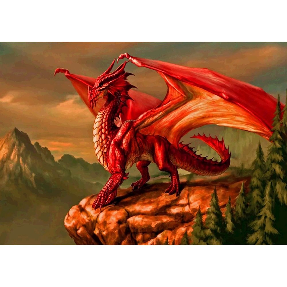 11CT Stamped Cross Stitch Dragon(40*50CM)