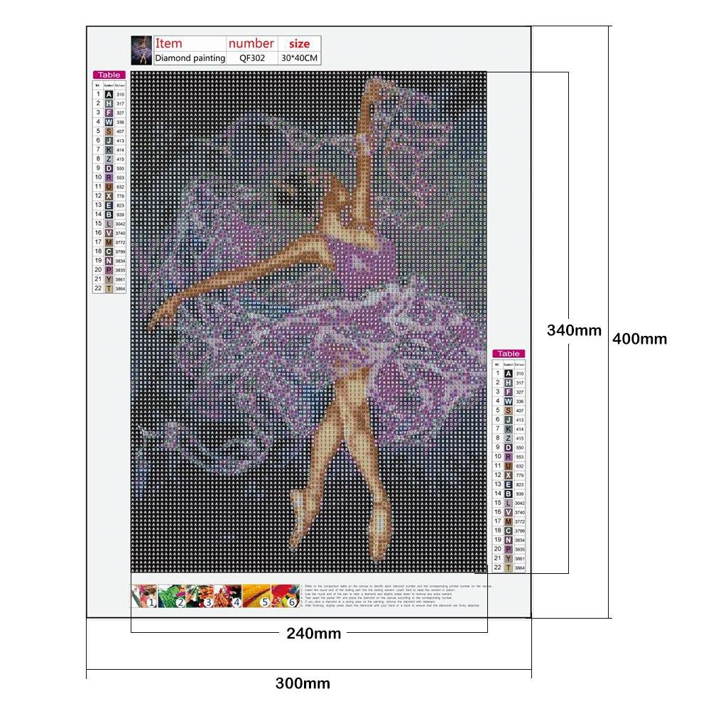 Pintura Diamante - Rodada Completa - Ballet Girl B