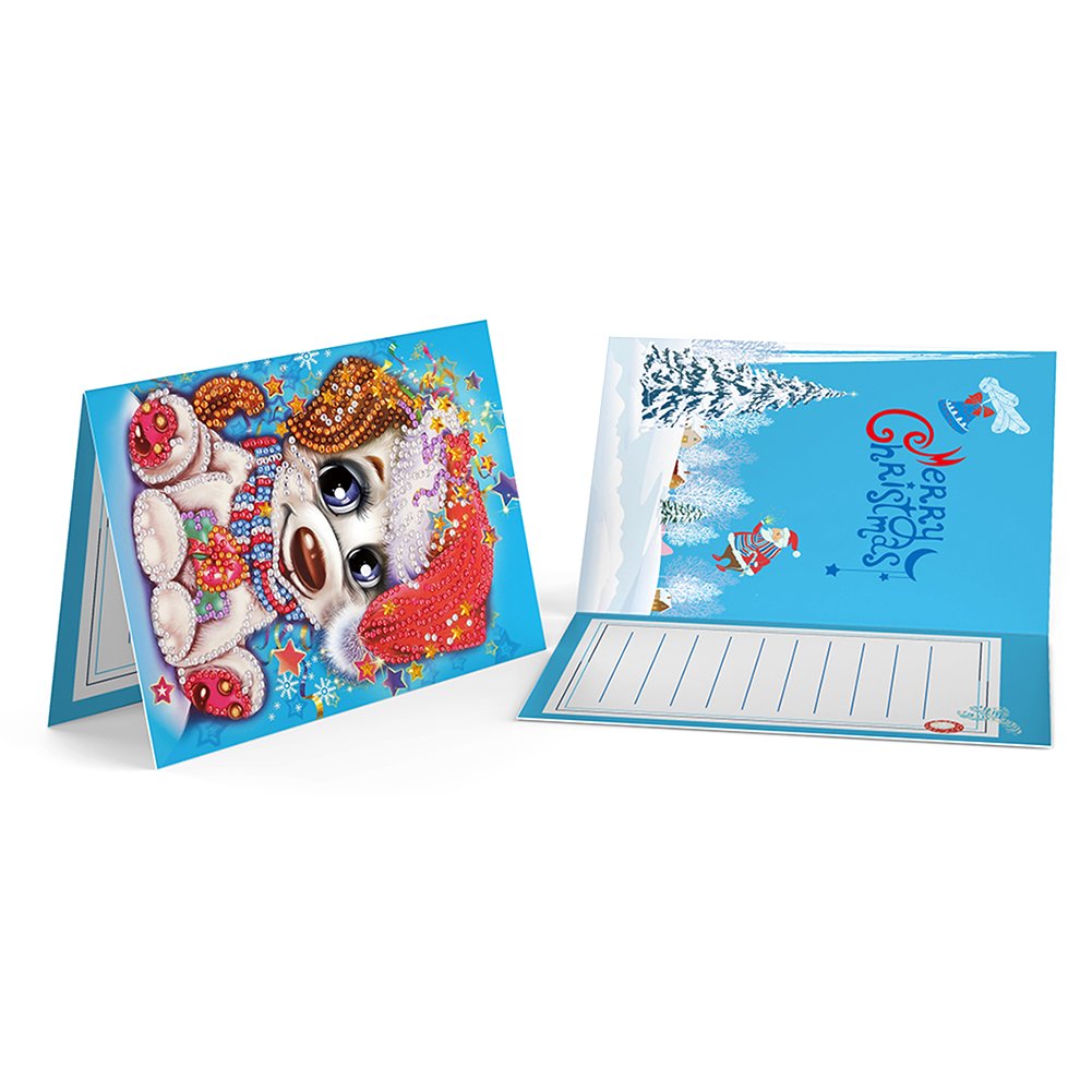DIY Diamond Painting Greeting Card - Dog A