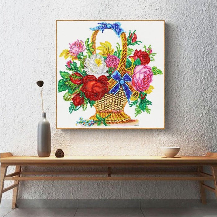 Diamond Painting - Crystal Rhinestone - Flower Basket【diamondpaintingsart】
