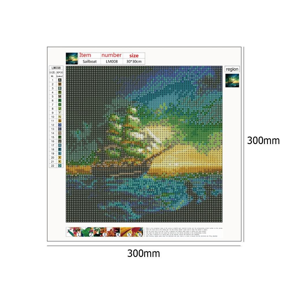 Pintura Diamante - Rodada Completa - Veleiro