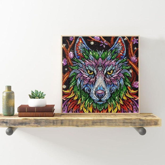 Wolf Crystal Rhinestone Diamond Painting handicraft Include diamond painting accessories