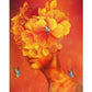 Butterfly Flower Women Hand Painted on Canvas Colouring Oil Art Picture Craft Home Wall Decor