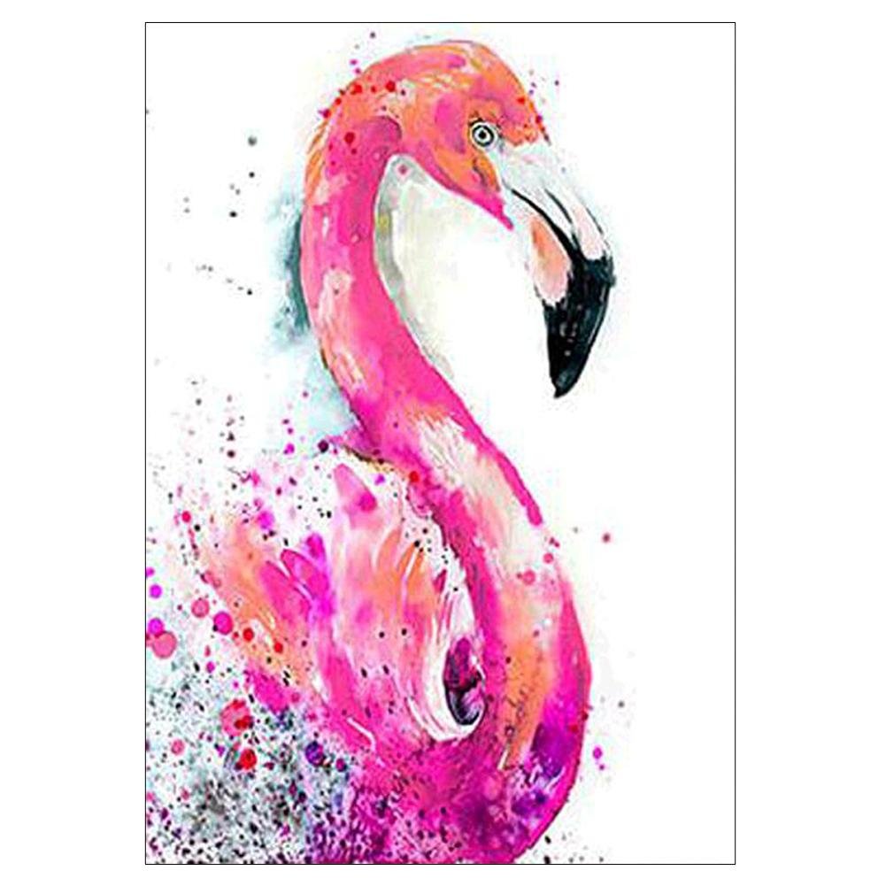 5D Diy Diamond Painting Kit Full Round Beads Flamingo