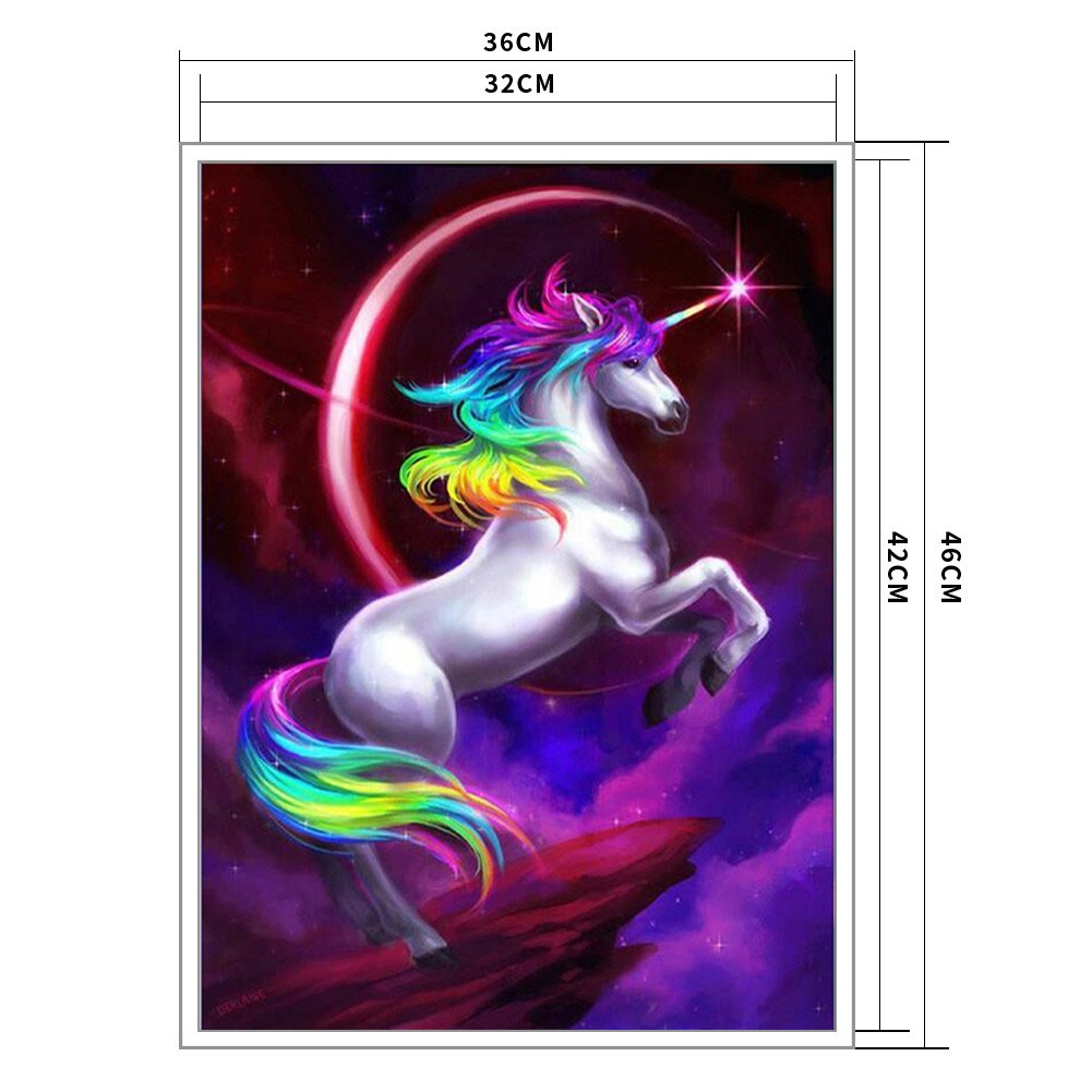 11ct Stamped Cross Stitch - Unicorn (36*46cm)