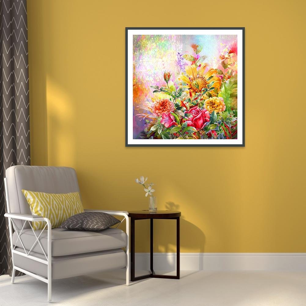 Diamond Painting - Full Round - Beautiful Flowers