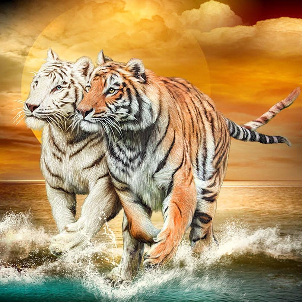 Diamond Painting - Full Round - Tiger E
