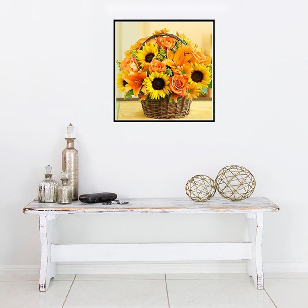 5D DIY Diamond Painting Kit - Partial Round - Sunflower