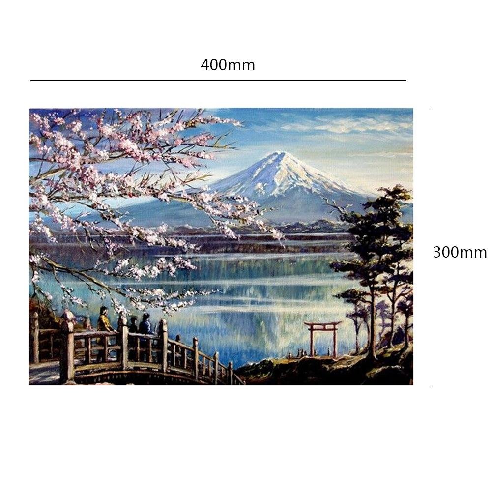 Pintura Diamante - Redondo Completo - Flor de Cerejeira