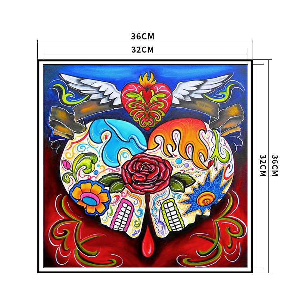 11ct Stamped Cross Stitch - Skulls(36*36cm)