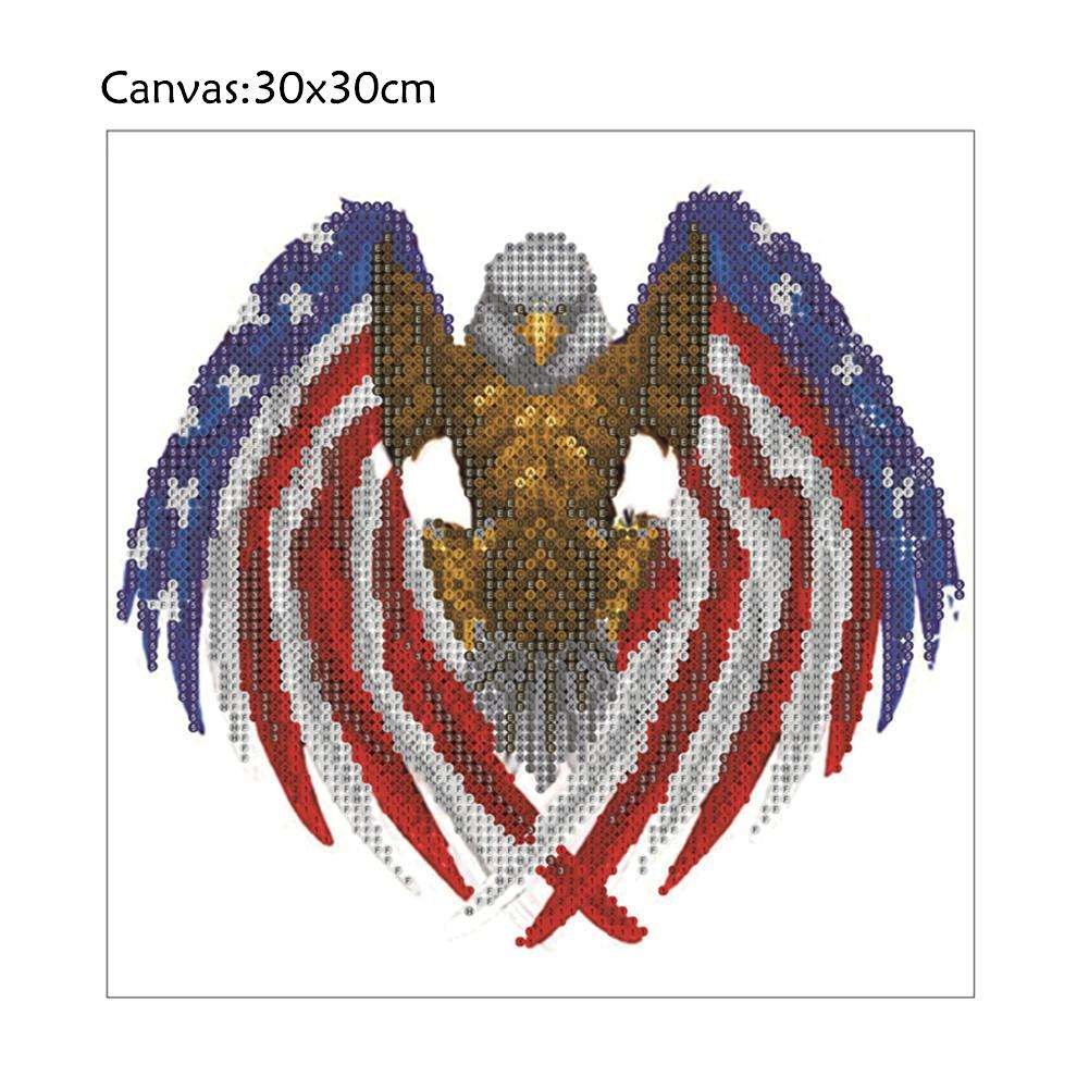 Pintura Diamante - Rodada Parcial - Asa Bandeira Águia