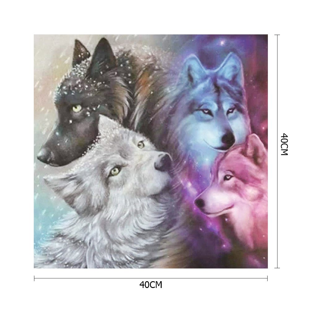 Paint By Number - Oil Painting - Wolf(40*40cm)