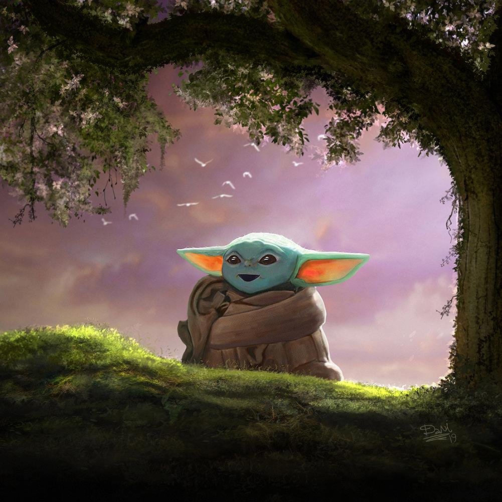 Diamond Painting - Full Round - Yoda