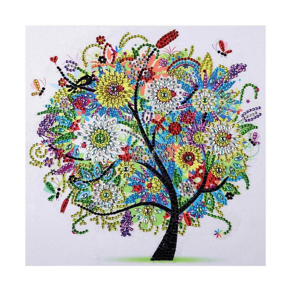 5D Diamond Painting Kit Crystal Rhinestone Colorful Tree