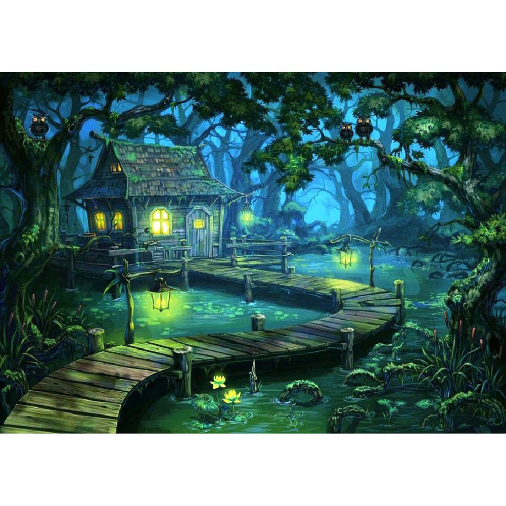5D Diy Diamond Painting Kit Full Round Beads Quiet Night