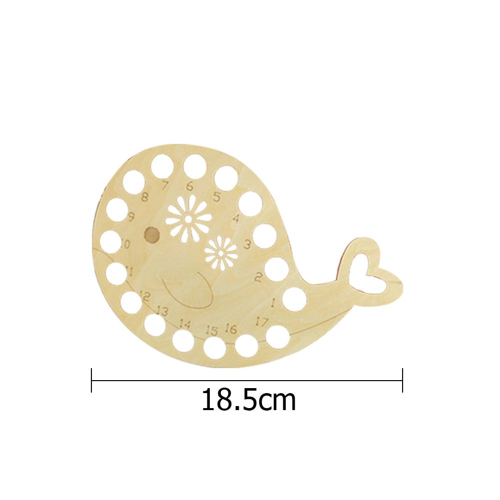 Hollow Thread Board Wooden Cross Stitch Tool - Hollow Whale