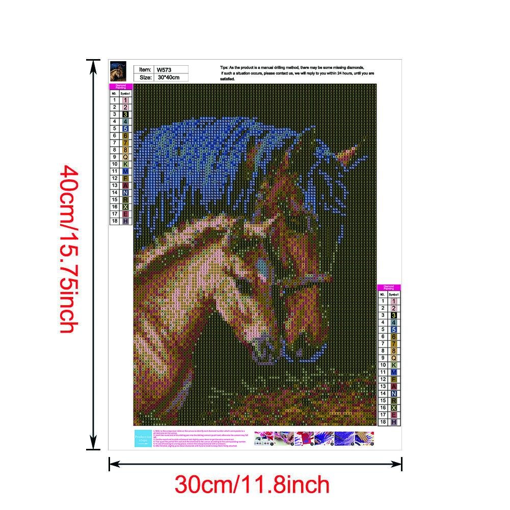 Pintura Diamante - Rodada Completa - Cavalo