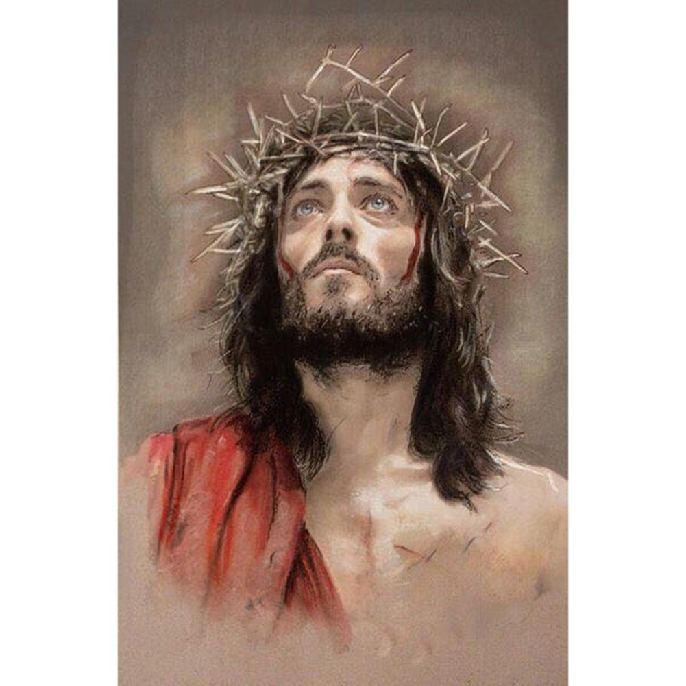 5D Diy Diamond Painting Kit Full Round Beads Jesus Christ