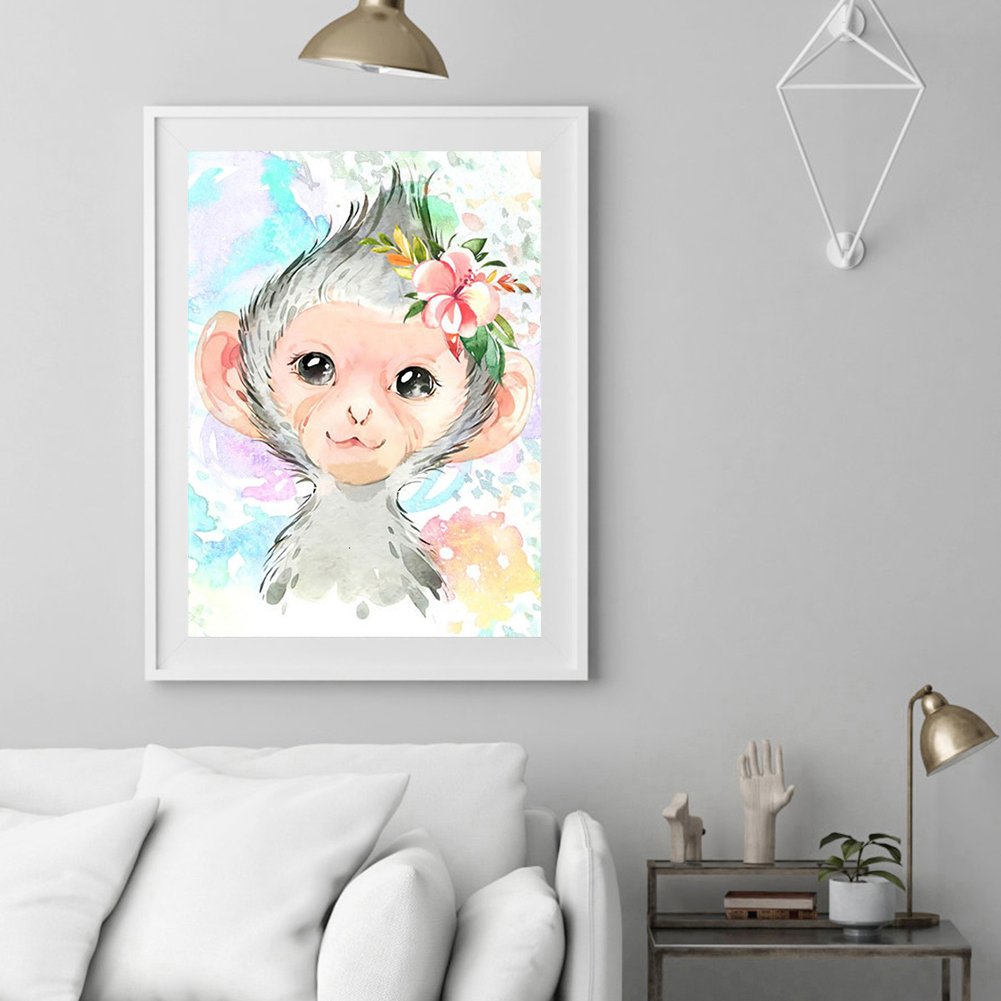 Diamond Painting - Full Round - Monkey