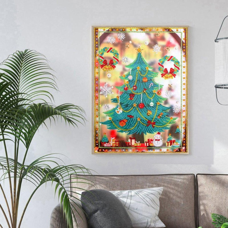 5D Special Shaped Drill Diamond Painting DIY Christmas Tree Rhinestone Mosaic Picture Craft