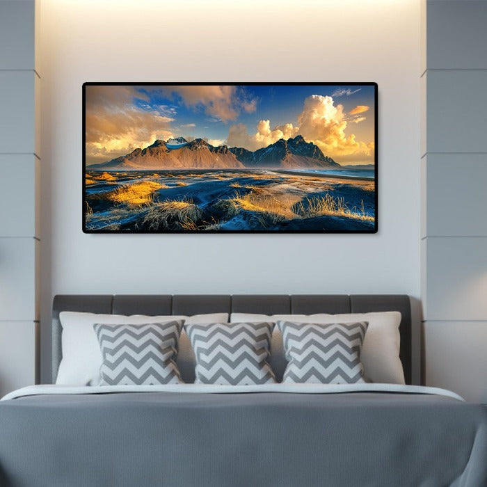 No Frame Mountain Landscape Canvas Acrylic Paint Handpainted Gift