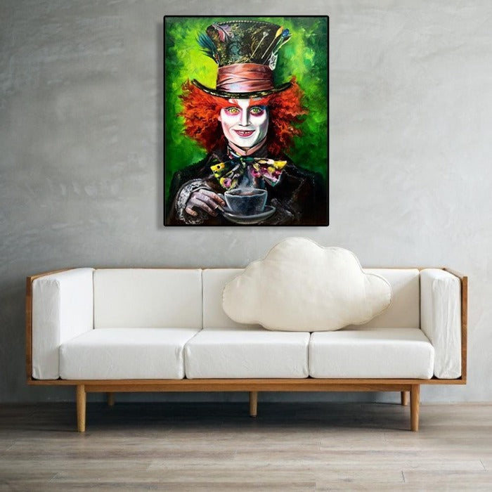 DIY Clown Painting By Numbers On Canvas Display