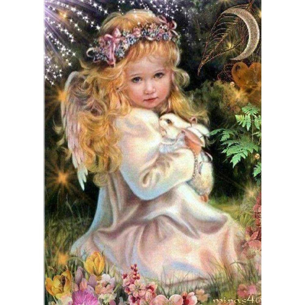 5D DIY Diamond Painting Kit - Full Round - Cute Angel