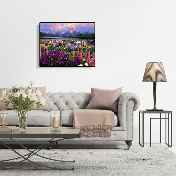 Flower Cluster Plant Oil Painting By Numbers DIY Canvas Coloring Picture