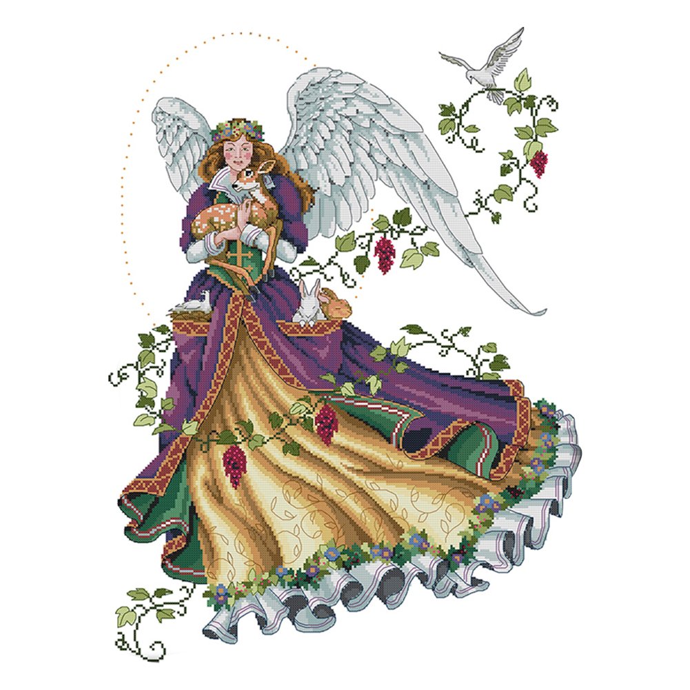 14ct Stamped Cross Stitch Angel (46*59cm)