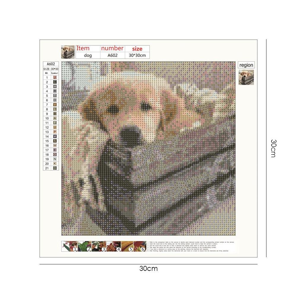 Diamond Painting - Full Round - Dog 3