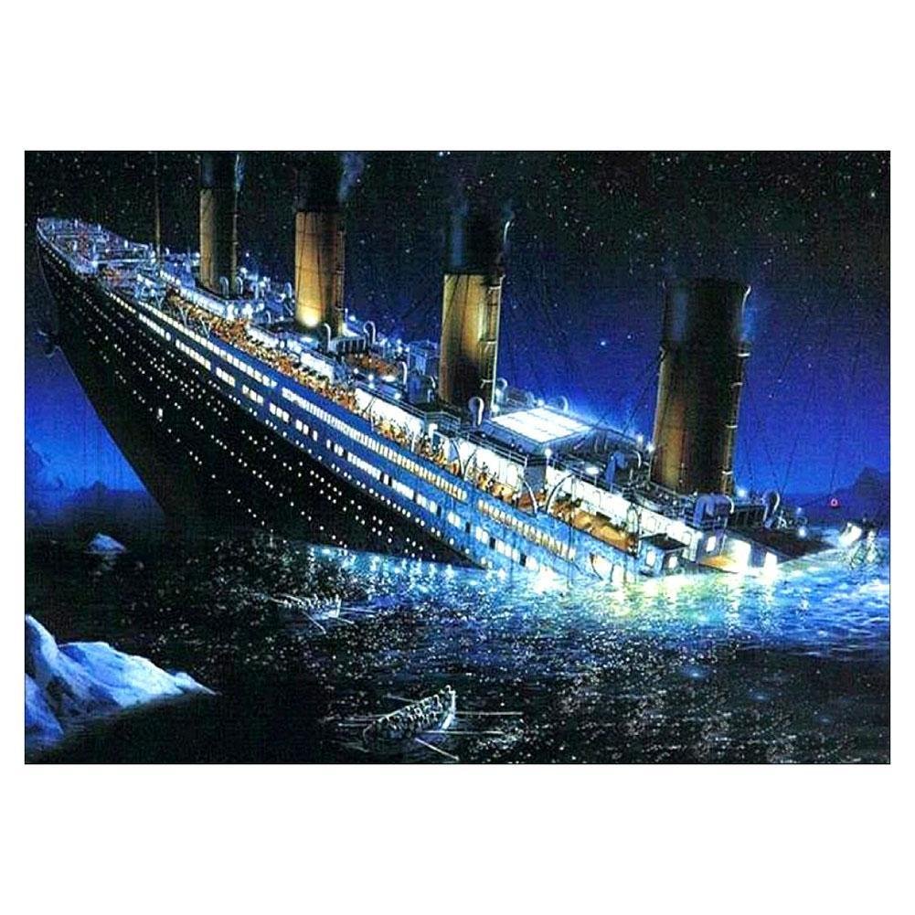 5D Diy Diamond Painting Kit Full Round Beads Titanic