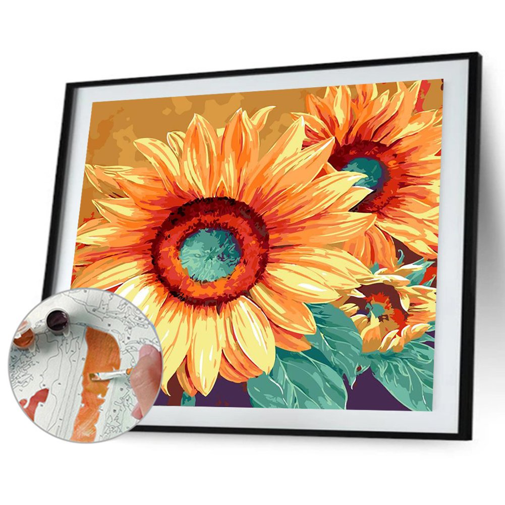 Paint By Number - Oil Painting - Sunflower (40*50cm) C