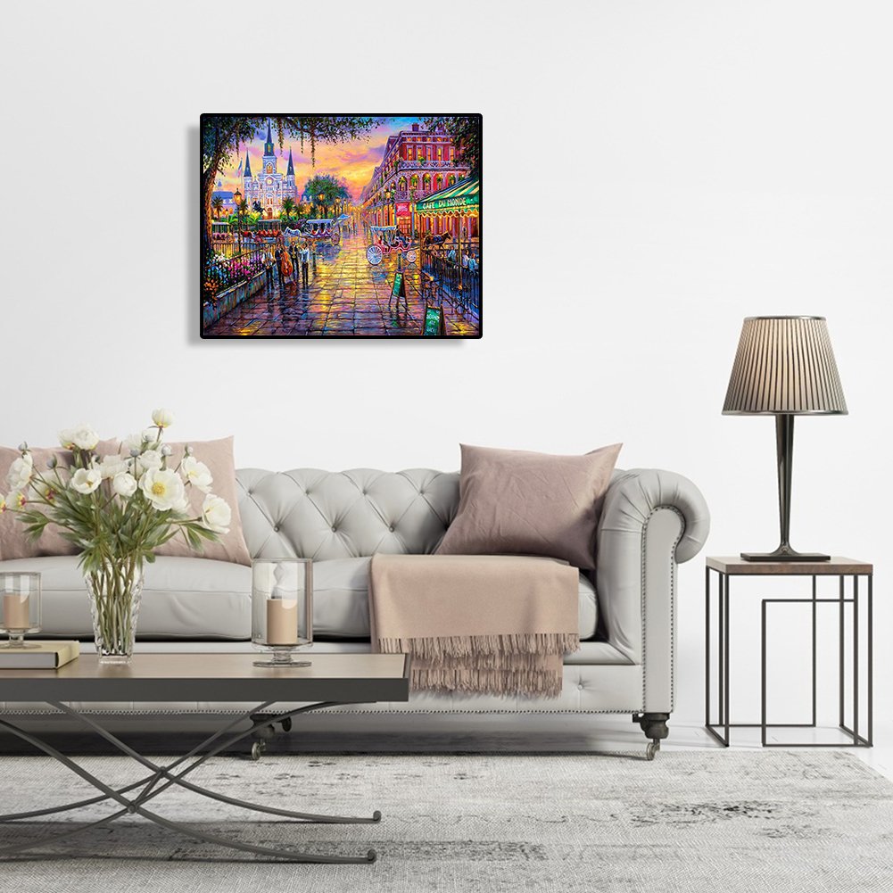 Paint By Number - Oil Painting - Urban Life (40*30cm)