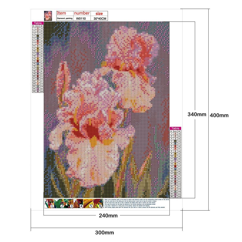 Diamond Painting - Full Round - Pink Flower A