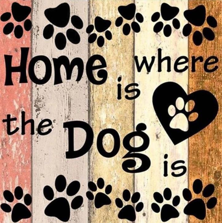 Diamond Painting - Full Round - Home is Where Dog Is