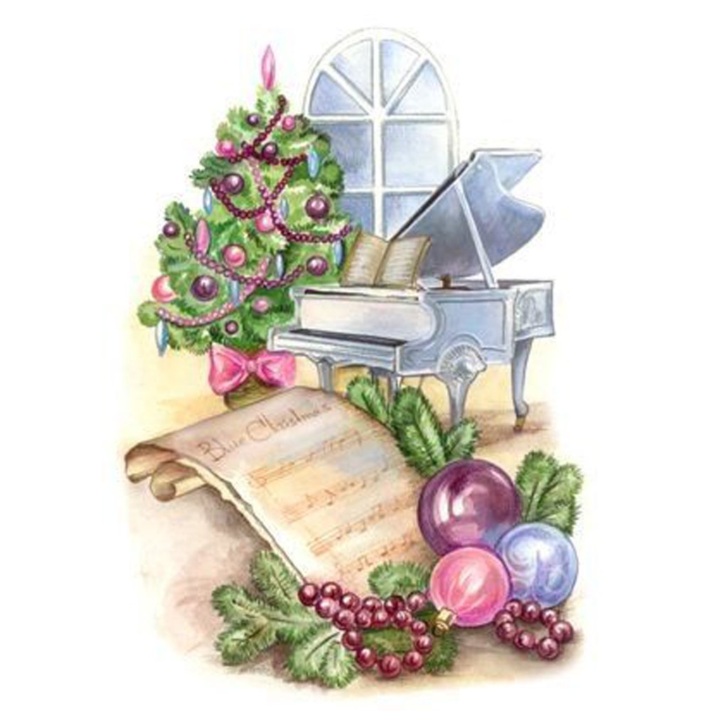 Diamond Paintings Art Full Drill Flower Musical Instrument