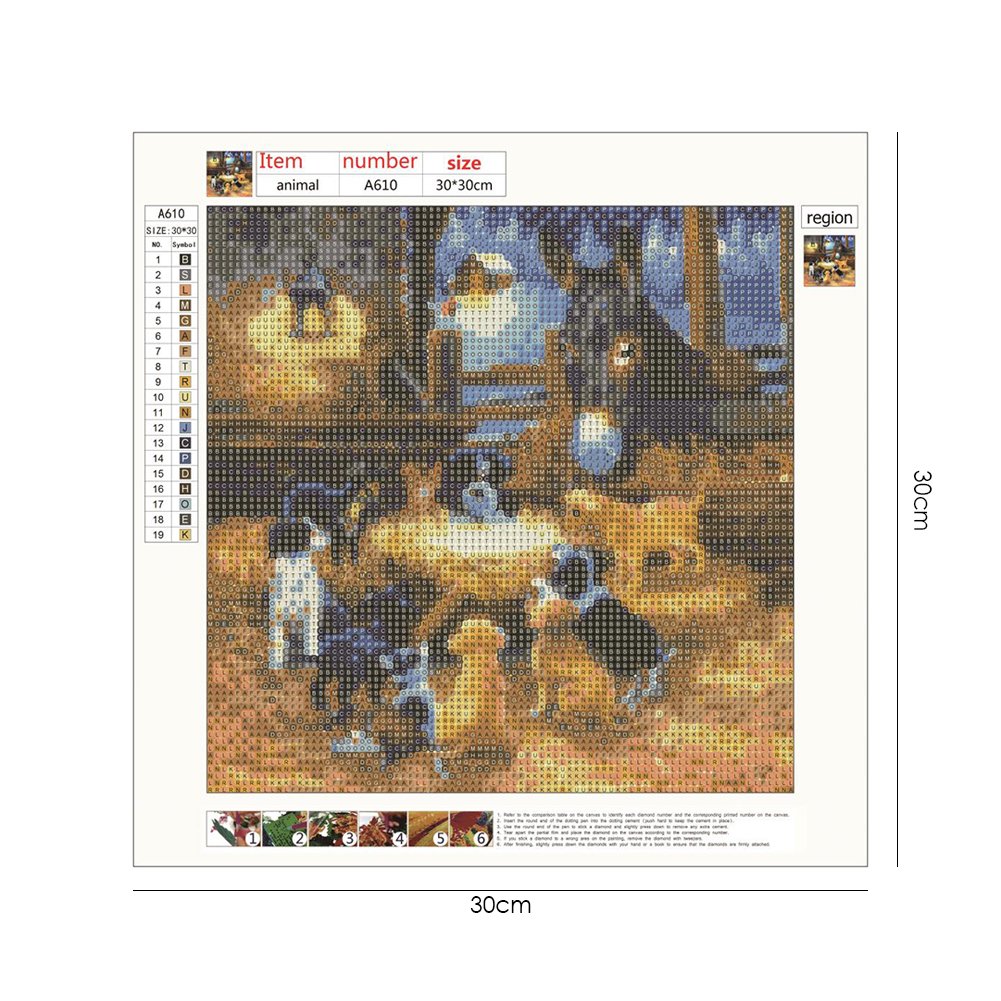 Diamond Painting - Full Round - Animals