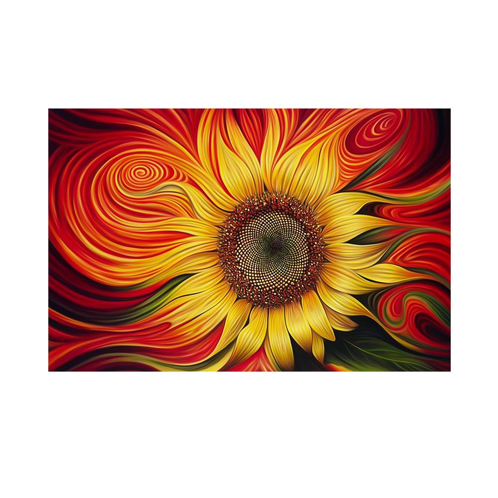 5D Diy Diamond Painting Kit Full Round Beads Sunflower