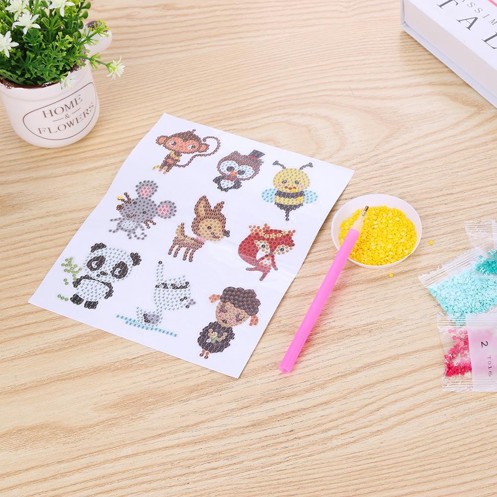 DIY Animals Full Round Diamond Painting Stickers