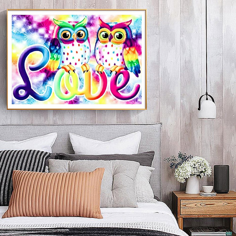 Diamond Painting - Full Round - Cartoon Owl 2